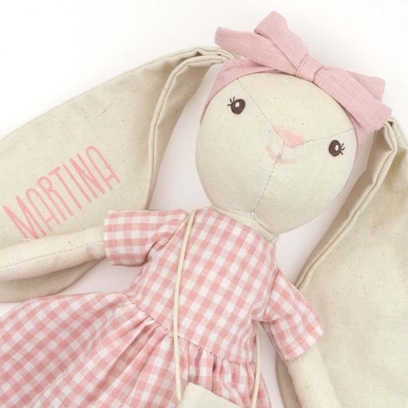 Muñeca Trapo Conejita Personalizada personalizado - regalo bebé | Mi Luna Lunera