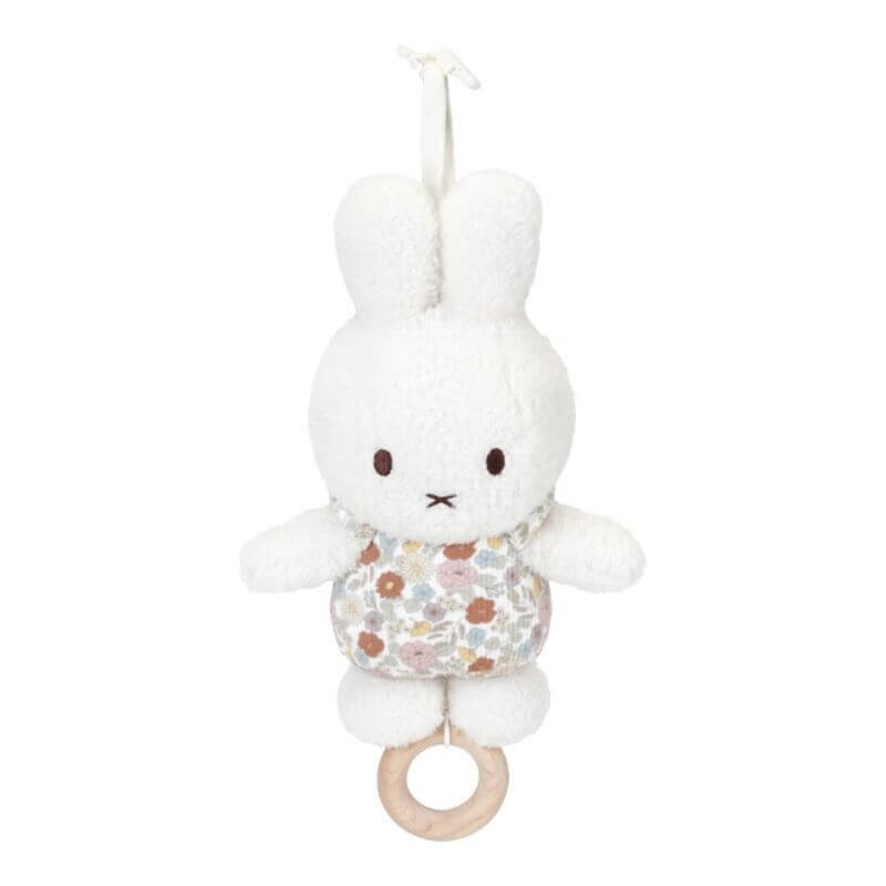 Musical Miffy Flores personalizado - regalo bebé | Mi Luna Lunera