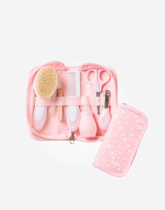 Neceser Aseo Saro Rosa personalizado - regalo bebé | Mi Luna Lunera