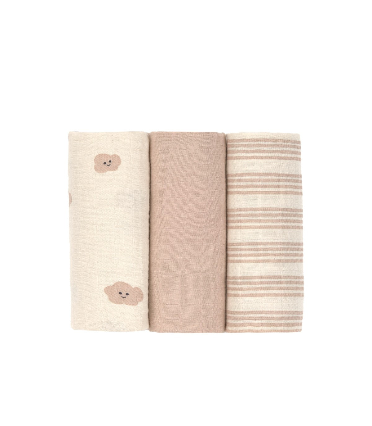 Pack 3 muselinas 60x60 Nude