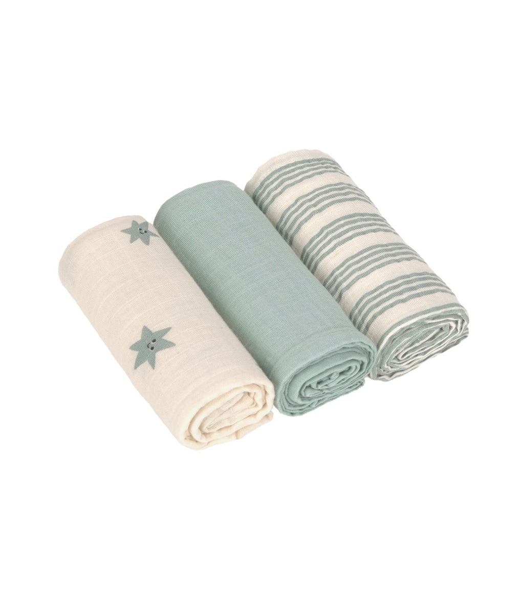 Pack 3 muselinas 60x60 Green