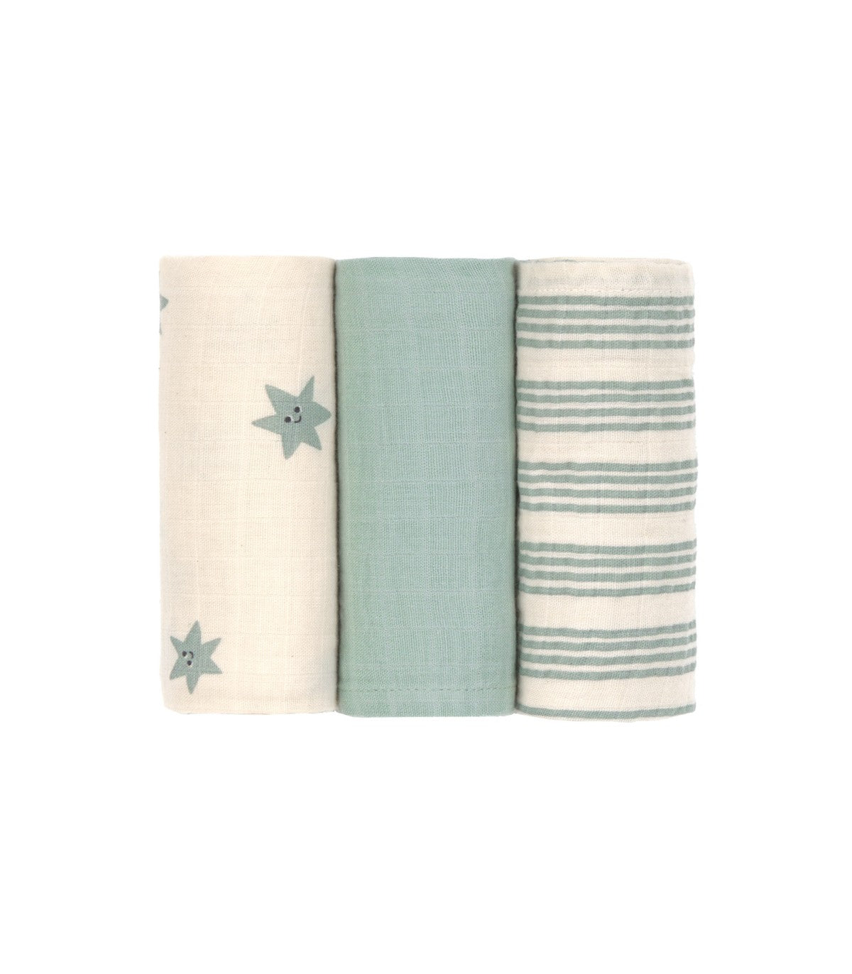 Pack 3 muselinas 60x60 Green