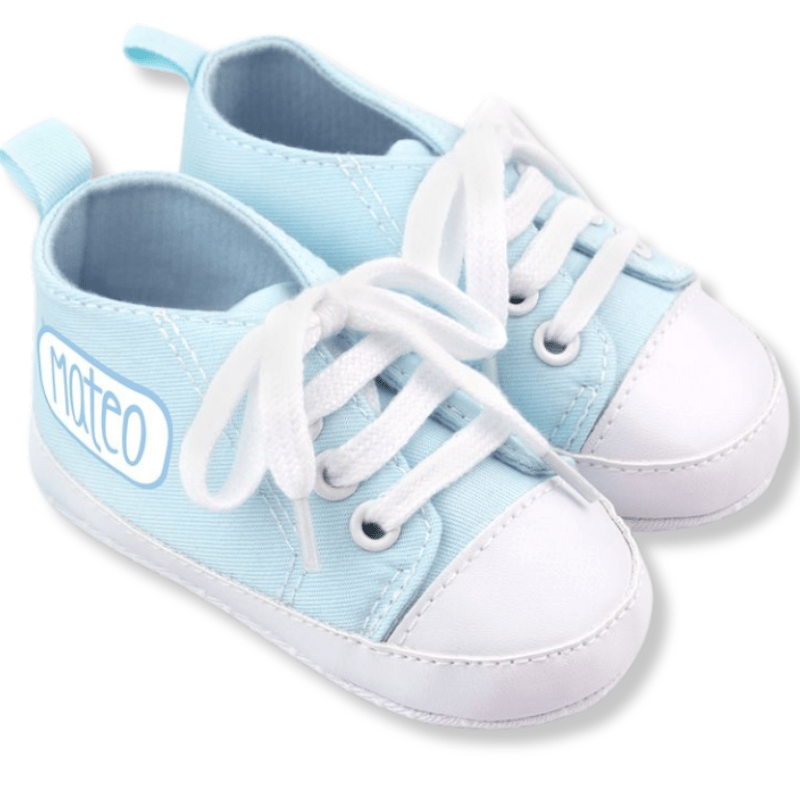 Pack Regalo Zapatillas + Chupete Personalizado Azul personalizado - regalo bebé | Mi Luna Lunera