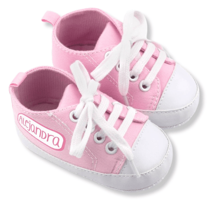 Pack Regalo Zapatillas + Chupete Personalizado Rosa personalizado - regalo bebé | Mi Luna Lunera