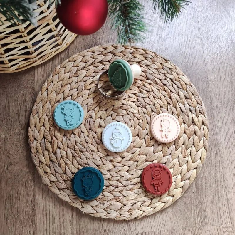 Pack Sellos Silicona Galletas Christmas personalizado - regalo bebé | Mi Luna Lunera