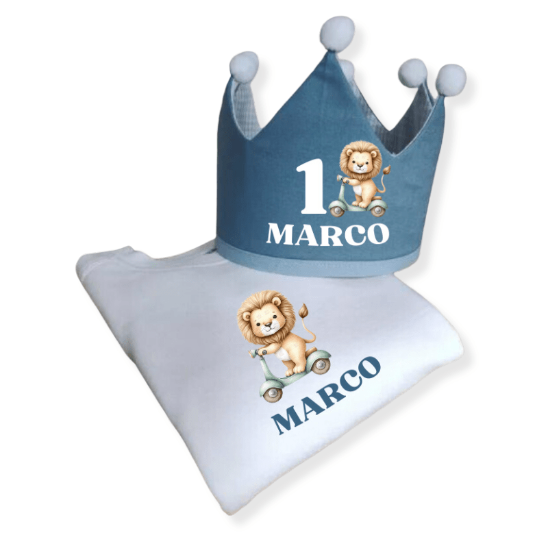 Pack Sudadera y Corona Personalizable personalizado - regalo bebé | Mi Luna Lunera