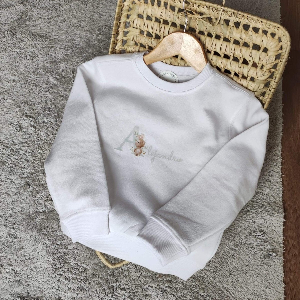 Pack Sudadera y Corona Personalizable personalizado - regalo bebé | Mi Luna Lunera
