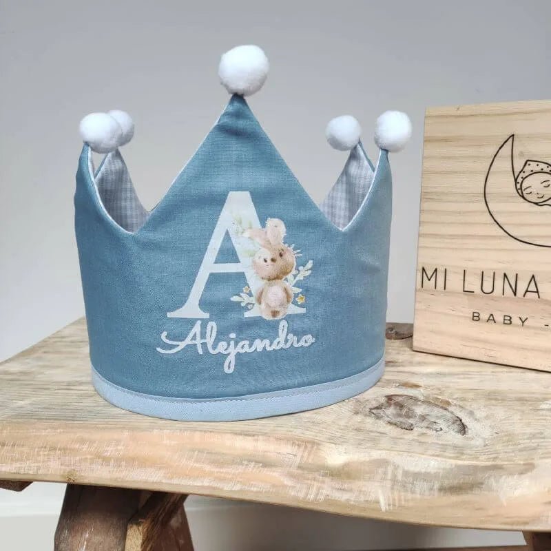 Pack Sudadera y Corona Personalizable personalizado - regalo bebé | Mi Luna Lunera