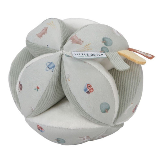Pelota Montessori Pequeña Granja - Little Dutch personalizado - regalo bebé | Mi Luna Lunera