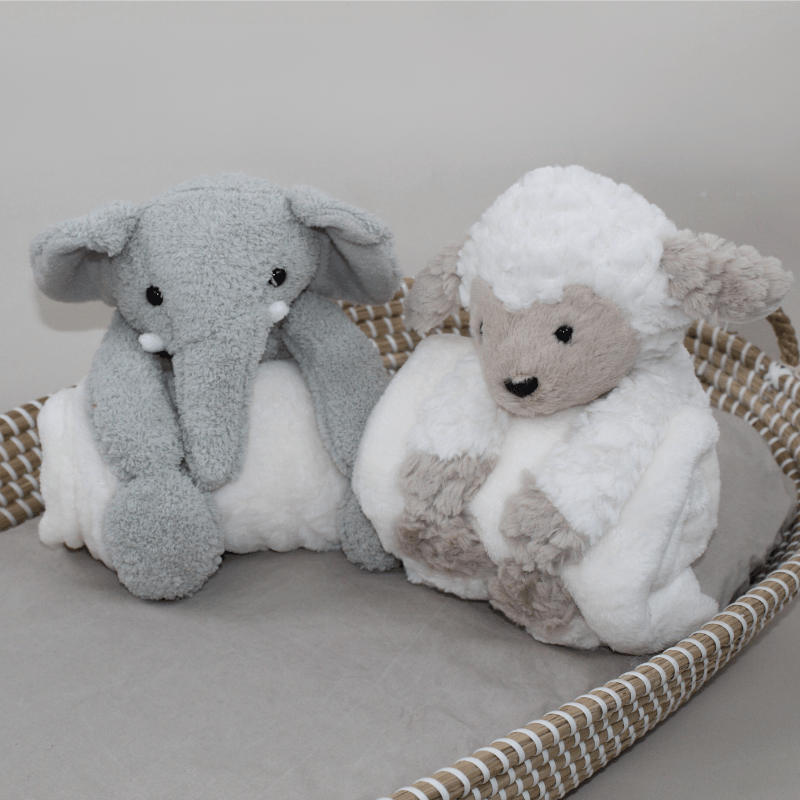 Peluche Elefante + Manta Personalizable personalizado - regalo bebé | Mi Luna Lunera