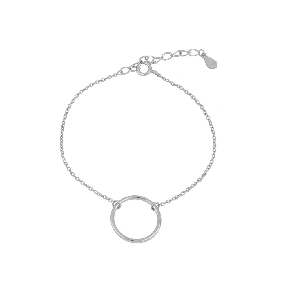 Pulsera Círculo Plata de Ley 925 personalizado - regalo bebé | Mi Luna Lunera