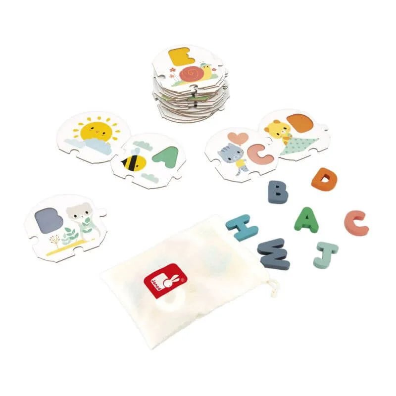 Puzle Mi Primer Abecedario personalizado - regalo bebé | Mi Luna Lunera