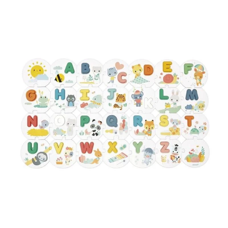 Puzle Mi Primer Abecedario personalizado - regalo bebé | Mi Luna Lunera