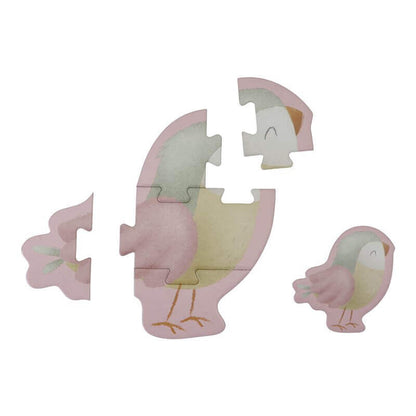 Puzzle 6 en 1 Flores y Mariposas personalizado - regalo bebé | Mi Luna Lunera