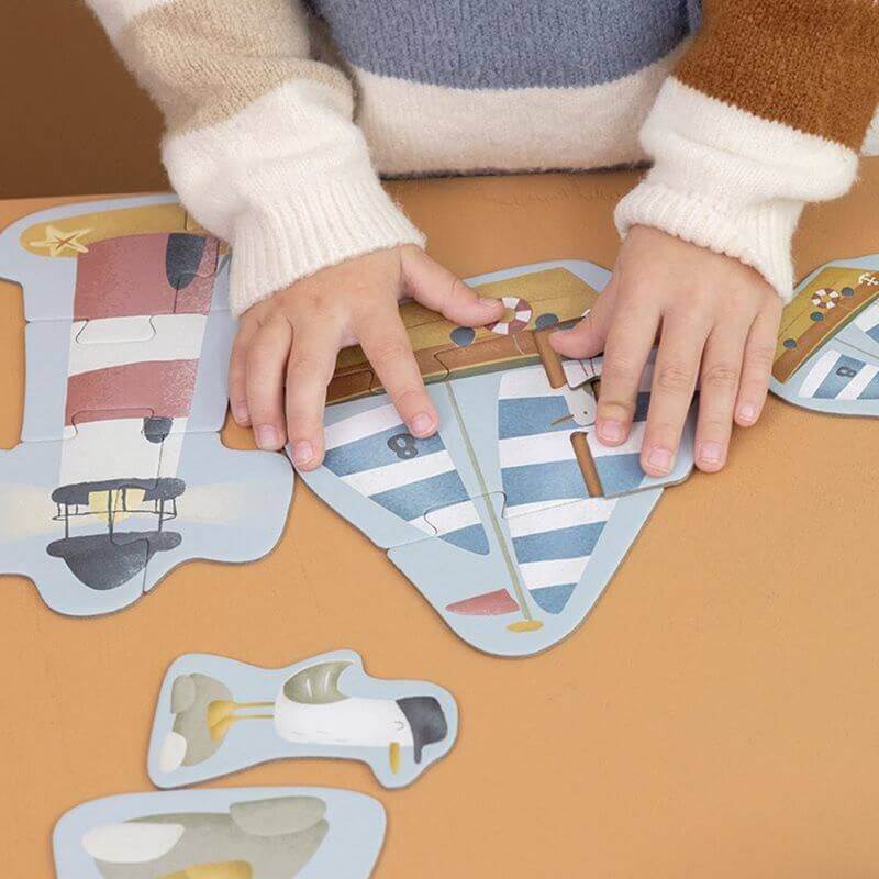 Puzzle 6 en 1 Sailor Bay personalizado - regalo bebé | Mi Luna Lunera
