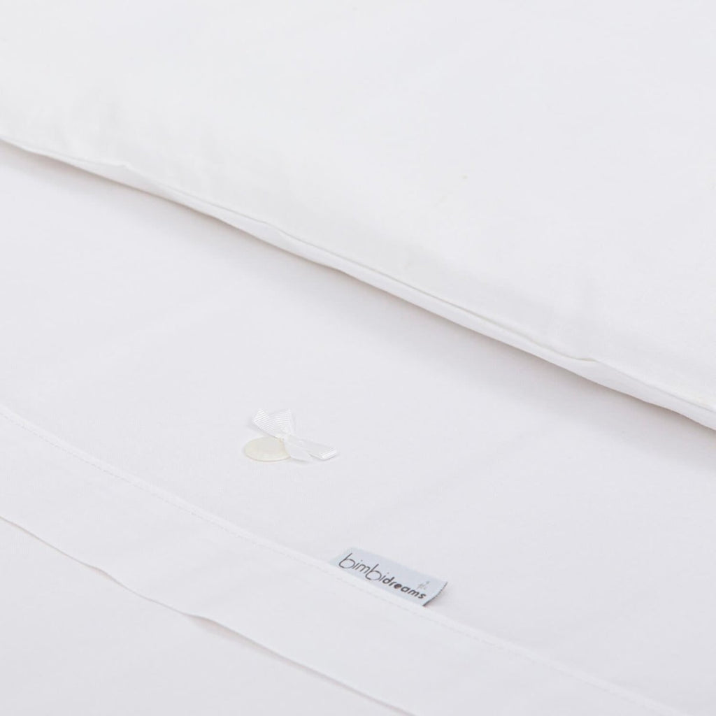 Sábanas Cuna Toscana Blanco personalizado - regalo bebé | Mi Luna Lunera