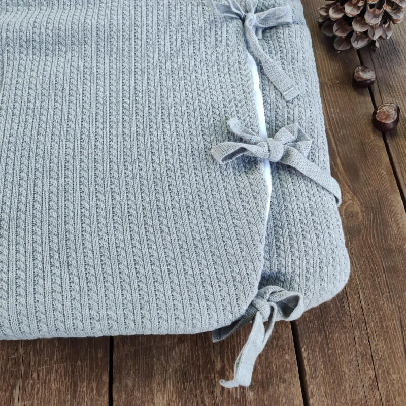 Saco Arrullo Gris personalizado - regalo bebé | Mi Luna Lunera