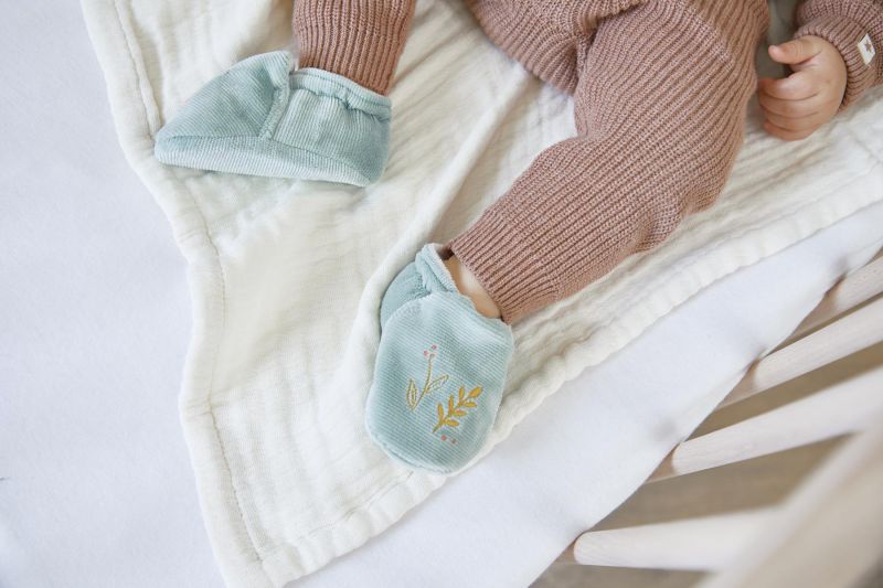 Set Pulsera y Patucos con Sonidos Ratón personalizado - regalo bebé | Mi Luna Lunera