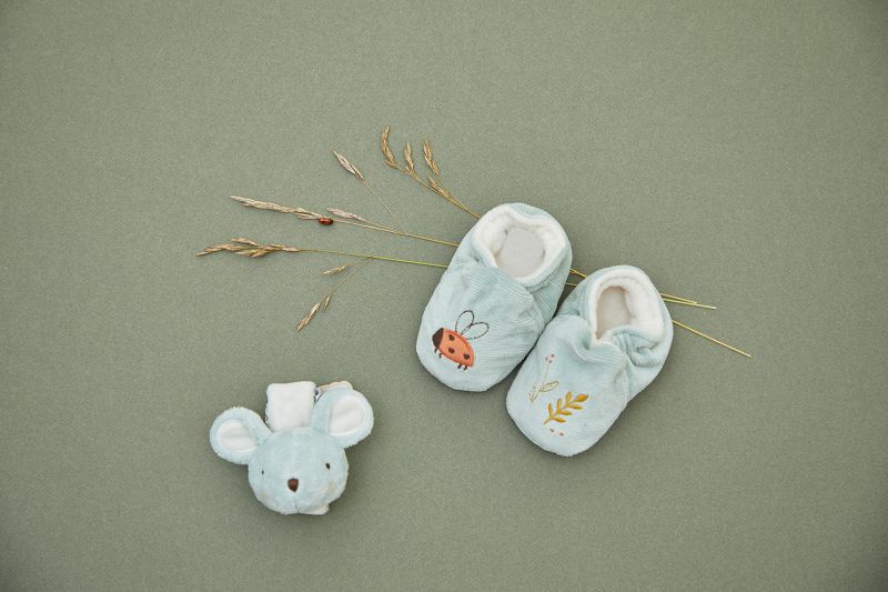 Set Pulsera y Patucos con Sonidos Ratón personalizado - regalo bebé | Mi Luna Lunera