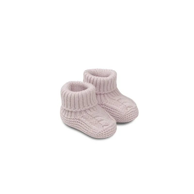 Set Toquilla + Gorro + Patucos Rosa Personalizable personalizado - regalo bebé | Mi Luna Lunera