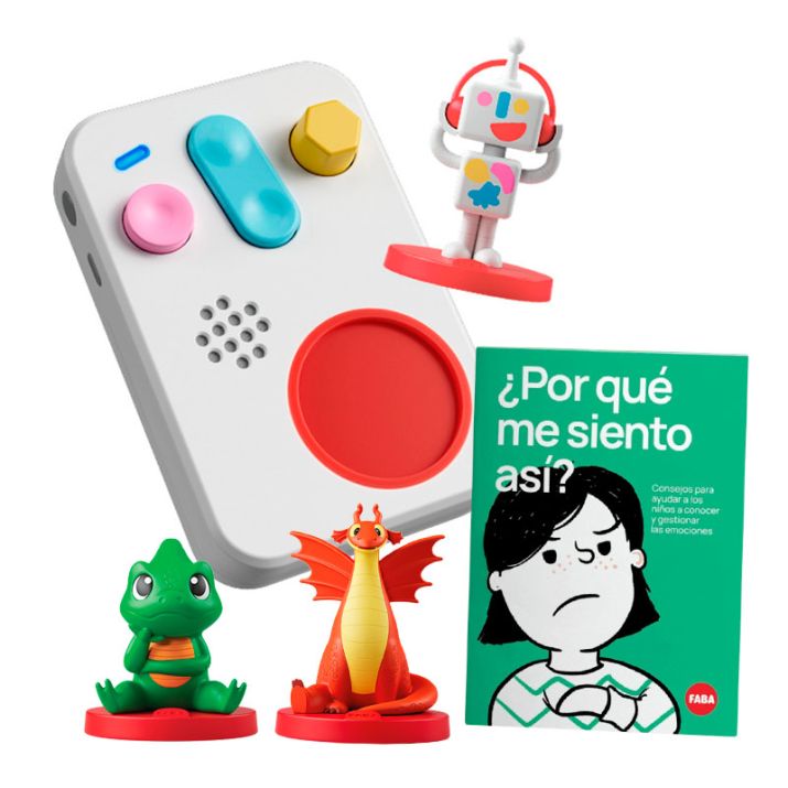 FABA+ Kit Un Mundo de Emociones - 3 Personajes Sonoros y Guía de Emociones de REGALO