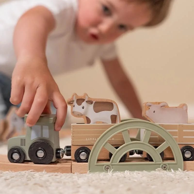 Sistema Tren Pequeña Granja personalizado - regalo bebé | Mi Luna Lunera