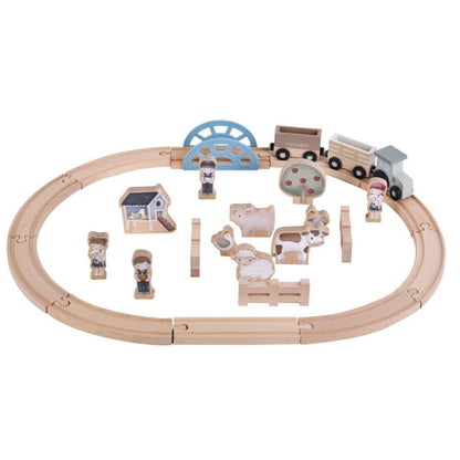 Sistema Tren Pequeña Granja personalizado - regalo bebé | Mi Luna Lunera