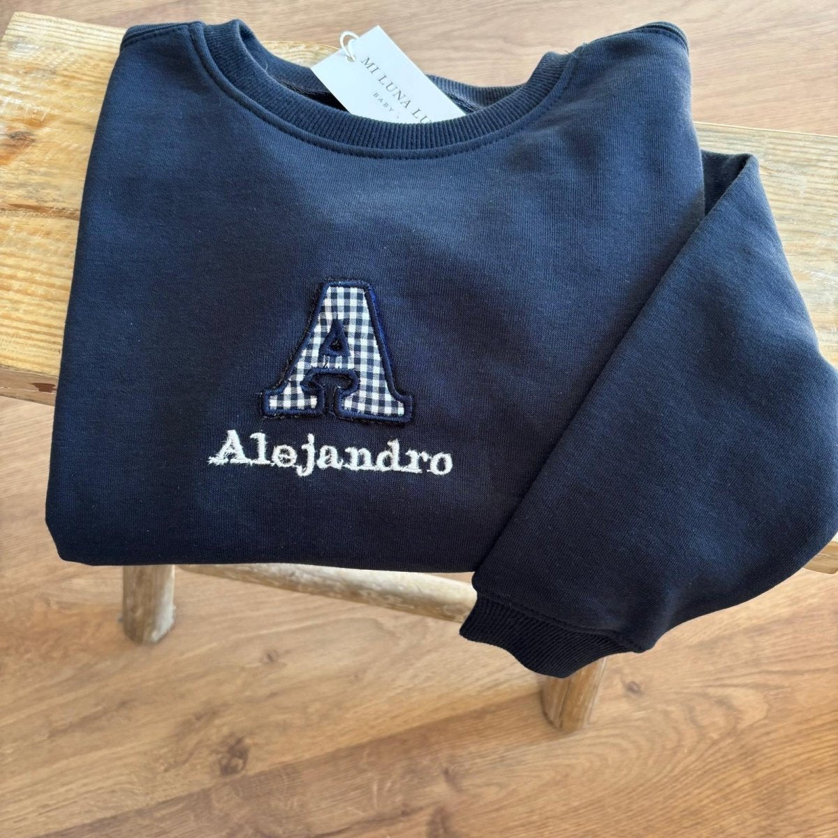 Sudadera Bordada Personalizada personalizado - regalo bebé | Mi Luna Lunera