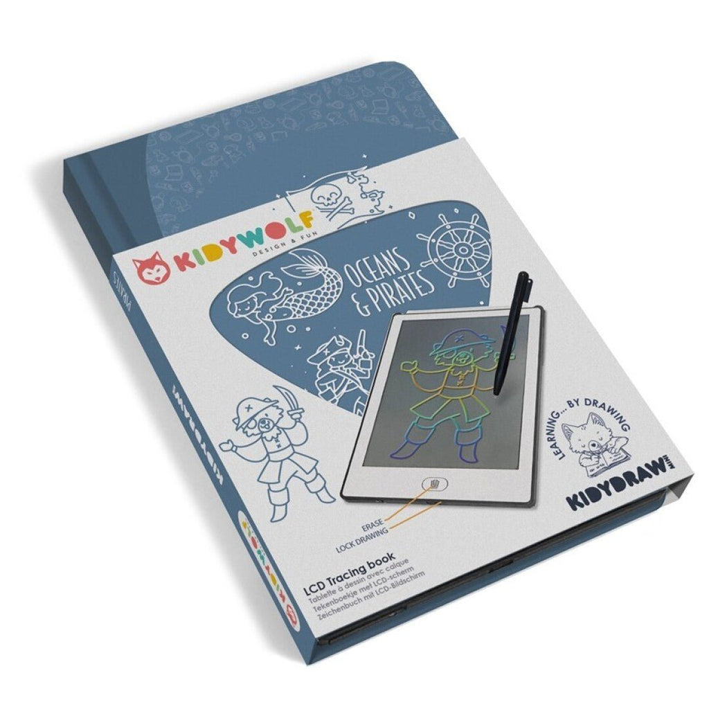 Tableta Portátil Dibujo PIRATAS KIDYDRAW MINI personalizado - regalo bebé | Mi Luna Lunera