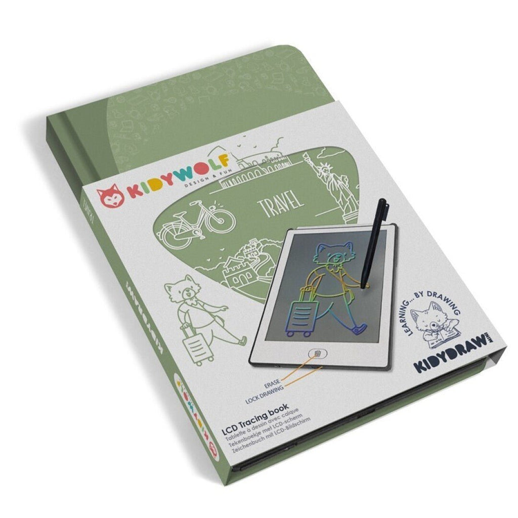 Tableta Portátil Dibujo VIAJES KIDYDRAW MINI personalizado - regalo bebé | Mi Luna Lunera