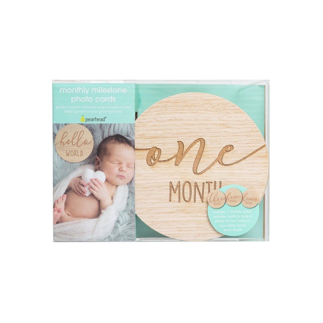 Tarjetas Madera Recién Nacido personalizado - regalo bebé | Mi Luna Lunera