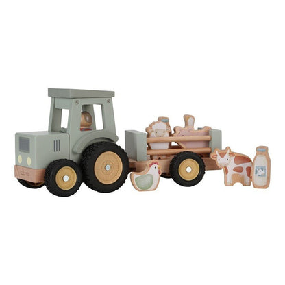 Tractor Tráiler Pequeña Granja personalizado - regalo bebé | Mi Luna Lunera