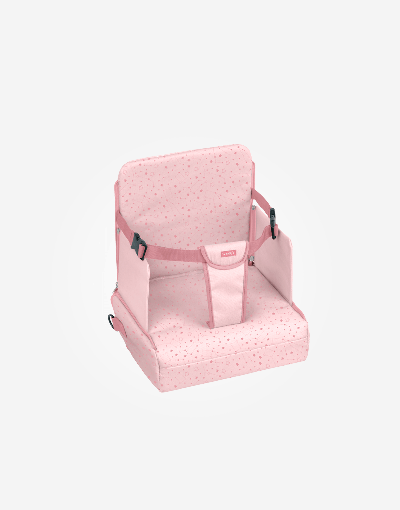 Trona Portable Galaxy Rosa personalizado - regalo bebé | Mi Luna Lunera
