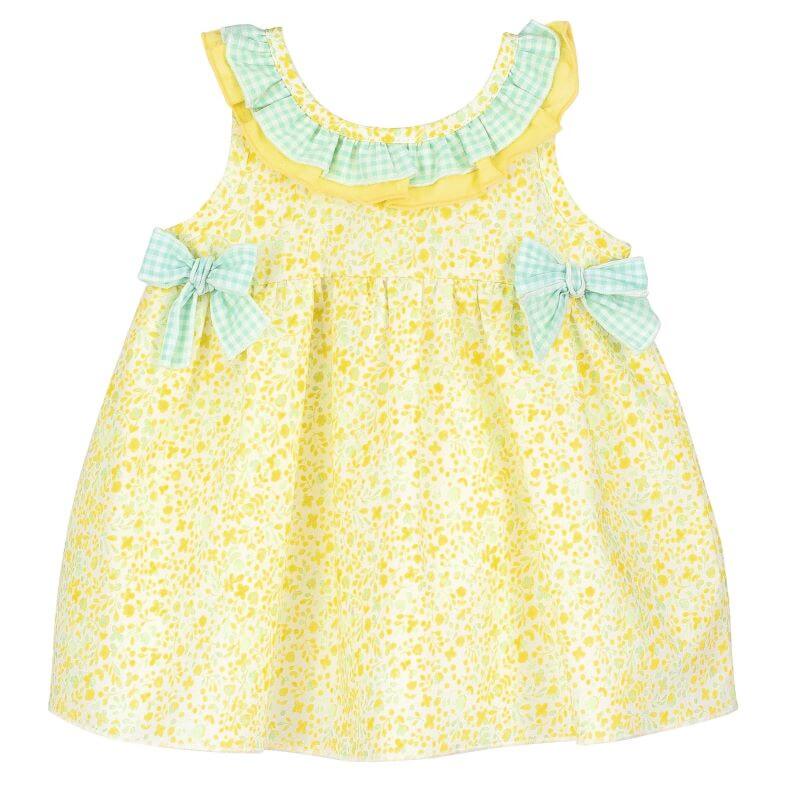Vestido Flores Amarillas personalizado - regalo bebé | Mi Luna Lunera