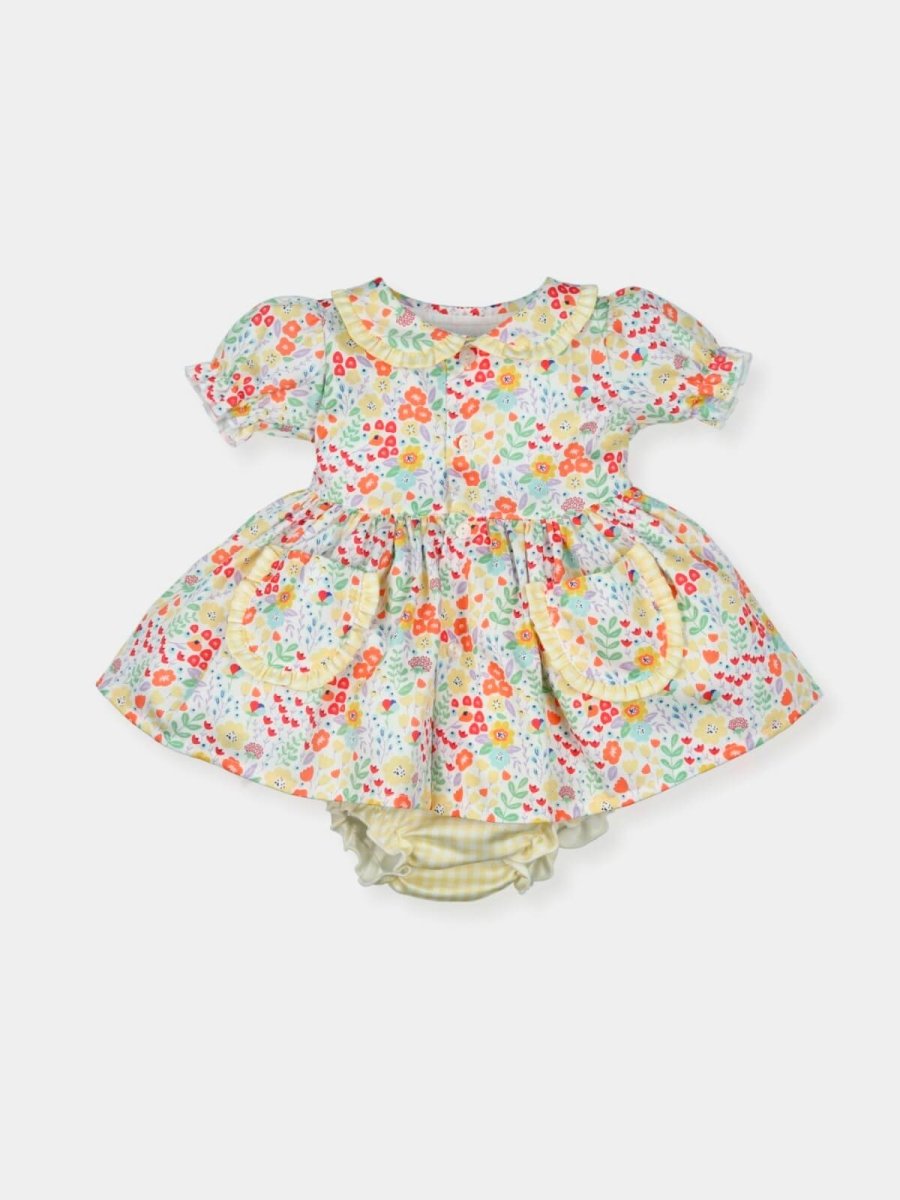 Vestido Liberty Popcorn personalizado - regalo bebé | Mi Luna Lunera