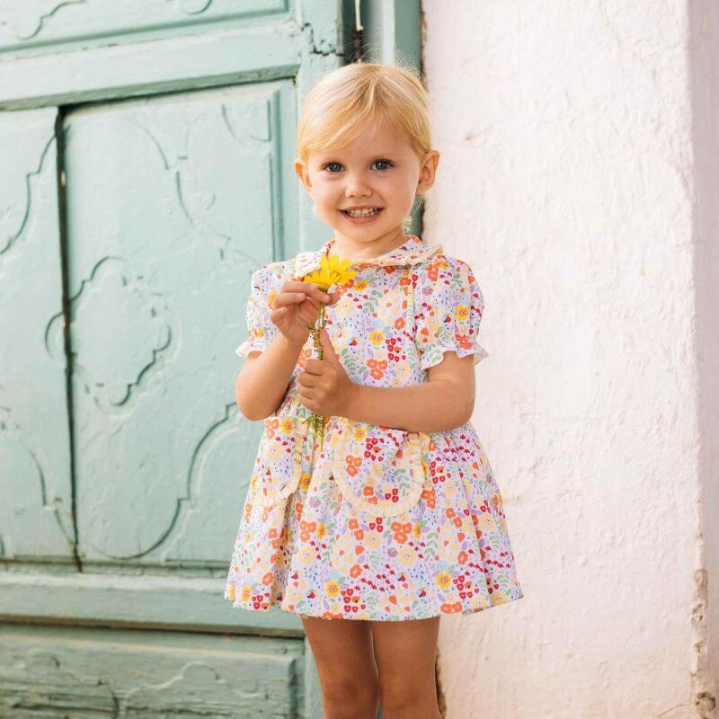 Vestido Liberty Popcorn personalizado - regalo bebé | Mi Luna Lunera